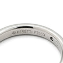 ティファニー Tiffany & Co バンドリング ダイヤ プラチナシルバー Pt950 ダイヤモンド リング 指輪 T＆Co. 一粒 1P エルサペレッティ 8号