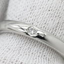 ティファニー Tiffany & Co バンドリング ダイヤ プラチナシルバー Pt950 ダイヤモンド リング 指輪 T＆Co. 一粒 1P エルサペレッティ 8号