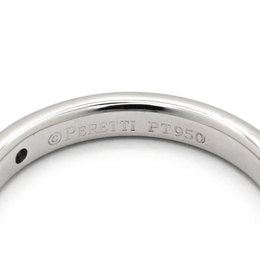ティファニー Tiffany & Co スタッキング バンド ダイヤ プラチナシルバー Pt950 ダイヤモンド リング 指輪 T＆Co. 一粒 1P エルサペレッティ 11号
