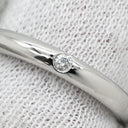 ティファニー Tiffany & Co スタッキング バンド ダイヤ プラチナシルバー Pt950 ダイヤモンド リング 指輪 T＆Co. 一粒 1P エルサペレッティ 11号