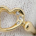 ティファニー Tiffany & Co クローズドハート イエローゴールド K18YG ダイヤモンド リング 指輪 T＆Co. 18K 750 YG エルサ ペレッティ 3石 3粒 ダイヤモンド 10.5号