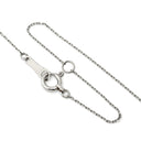 ノンブランド NON BRAND ダイヤモンド プラチナシルバー Pt900 ダイヤモンド Pt850(チェーン) ネックレス Pt900 プラチナ バゲットカット ラウンドカット 縦型 バーデザイン