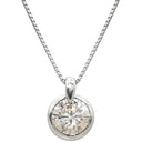 ノンブランド NON BRAND ソリティア ダイヤモンド 1.12ct プラチナシルバー Pt900 ダイヤモンド Pt850(チェーン) ネックレス プラチナ Pt900 大粒 1P 1石 1粒 ラウンド ベゼルセッティング