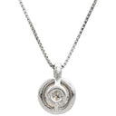 ノンブランド NON BRAND ソリティア ダイヤモンド 1.12ct プラチナシルバー Pt900 ダイヤモンド Pt850(チェーン) ネックレス プラチナ Pt900 大粒 1P 1石 1粒 ラウンド ベゼルセッティング