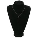 ノンブランド NON BRAND ソリティア ダイヤモンド 1.12ct プラチナシルバー Pt900 ダイヤモンド Pt850(チェーン) ネックレス プラチナ Pt900 大粒 1P 1石 1粒 ラウンド ベゼルセッティング