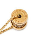 ブルガリ BVLGARI ビーゼロワン ダイヤ 351116 ピンクゴールド K18PG ダイヤモンド ネックレス B-zero1 ペンダント 18K 750PG