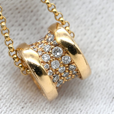 ブルガリ BVLGARI ビーゼロワン ダイヤ 351116 ピンクゴールド K18PG ダイヤモンド ネックレス B-zero1 ペンダント 18K 750PG