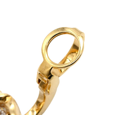 ピアジェ PIAGET ピアジェローズ アシンメトリー ダイヤ クリップチェーン付 PGG38U0077 ピンクゴールド K18PG ダイヤモンド ピアス 750 18K PG