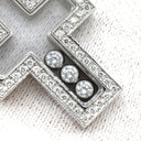 ショパール CHOPARD ハッピーダイヤモンド クロス ペンダント 79/4055 ホワイトゴールド K18WG ダイヤモンド ネックレス ムービングダイヤ 750ＷG 18K 3P