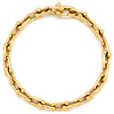ティファニー Tiffany & Co ハードウェア スモール リンク イエローゴールド K18YG ブレスレット ラージ T&Co. Au750 18K 18金