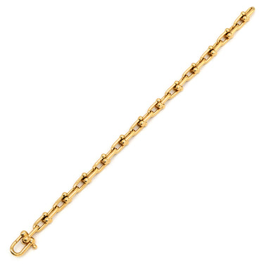 ティファニー Tiffany & Co ハードウェア スモール リンク イエローゴールド K18YG ブレスレット ラージ T&Co. Au750 18K 18金