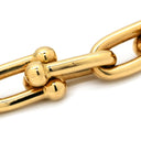 ティファニー Tiffany & Co ハードウェア スモール リンク イエローゴールド K18YG ブレスレット ラージ T&Co. Au750 18K 18金