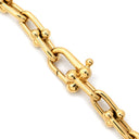 ティファニー Tiffany & Co ハードウェア スモール リンク イエローゴールド K18YG ブレスレット ラージ T&Co. Au750 18K 18金