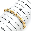 ティファニー Tiffany & Co ハードウェア スモール リンク イエローゴールド K18YG ブレスレット ラージ T&Co. Au750 18K 18金