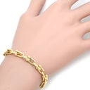 ティファニー Tiffany & Co ハードウェア スモール リンク イエローゴールド K18YG ブレスレット ラージ T&Co. Au750 18K 18金