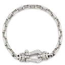 フレッド FRED フォース10 チェーンブレス ラージモデル ホワイトゴールド K18WG ダイヤモンド #17 ブレスレット ダイヤモンド Au750 18K