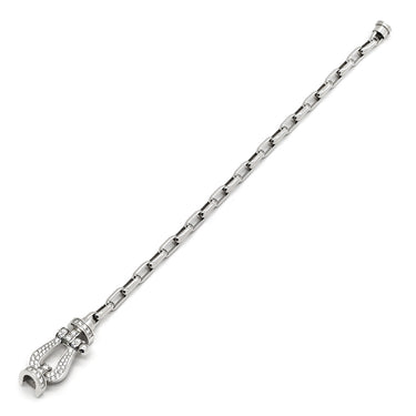 フレッド FRED フォース10 チェーンブレス ラージモデル ホワイトゴールド K18WG ダイヤモンド #17 ブレスレット ダイヤモンド Au750 18K