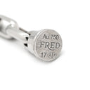 フレッド FRED フォース10 チェーンブレス ラージモデル ホワイトゴールド K18WG ダイヤモンド #17 ブレスレット ダイヤモンド Au750 18K