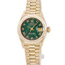 腕時計 ロレックス ROLEX デイトジャスト 69178 R番 自動巻き レディース R番 K18YG無垢 ブラッドストーン グリーン ヴィンテージ