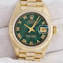 腕時計 ロレックス ROLEX デイトジャスト 69178 R番 自動巻き レディース R番 K18YG無垢 ブラッドストーン グリーン ヴィンテージ