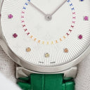腕時計 ルイヴィトン Louis Vuitton タンブール スリム MM レインボー QA159Z クオーツ メンズ レディース モノグラム ギョウシェ カラフル