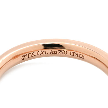 ティファニー Tiffany & Co T ワン ナロー ダイヤ 67795342 ローズゴールド K18PG ダイヤモンド リング 指輪 ピンクゴールド T&Co. Au750 18K RG PG 7号
