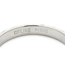 セリーヌ CELINE 1Pルビー スター デザインリング プラチナシルバー Pt900 ルビー リング 指輪 バンドリング プラチナ 19号