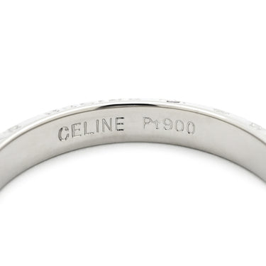 セリーヌ CELINE 1Pルビー スター デザインリング プラチナシルバー Pt900 ルビー リング 指輪 バンドリング プラチナ 19号
