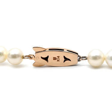 タサキ TASAKI あこやパール ロングネックレス パールホワイト×ピンクゴールド K14PG パール ネックレス TASAKI K14 PG 真珠 ラウンドシェイプ