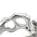 ノンブランド NON BRAND ダイヤモンド デザインリング ブラウン×イエロー×ホワイトゴールド K18WG ダイヤモンド リング 指輪 18K 750 WG ローズカット ラウンドブリリアントカット 16.5号