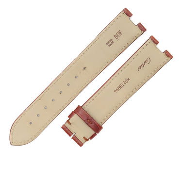 カルティエ Cartier 純正 クロコバンド ブラウン クロコダイル 腕時計パーツ 替え 尾錠用 ベルト ストラップ 20ｍｍ 茶 ブラウン