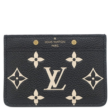 ルイヴィトン LOUIS VUITTON ポルトカルト サーンプル M81022 ブラック×ベージュ モノグラムアンプラント カードケース