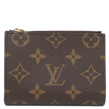 ルイヴィトン LOUIS VUITTON ポルトフォイユ リサ M25692 ウジェニーピンク モノグラムキャンバス 二つ折り財布 ゴールド金具 茶 ピンク コンパクト