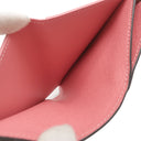 ルイヴィトン LOUIS VUITTON ポルトフォイユ リサ M25692 ウジェニーピンク モノグラムキャンバス 二つ折り財布 ゴールド金具 茶 ピンク コンパクト