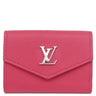 ルイヴィトン LOUIS VUITTON ポルトフォイユ ロック ミニ M67858 ホットピンク カーフ 三つ折り財布 シルバー金具 コンパクト