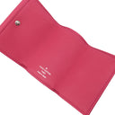 ルイヴィトン LOUIS VUITTON ポルトフォイユ ロック ミニ M67858 ホットピンク カーフ 三つ折り財布 シルバー金具 コンパクト