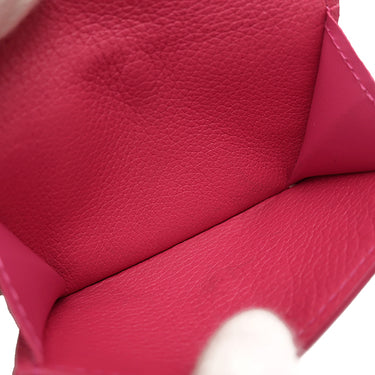 ルイヴィトン LOUIS VUITTON ポルトフォイユ ロック ミニ M67858 ホットピンク カーフ 三つ折り財布 シルバー金具 コンパクト