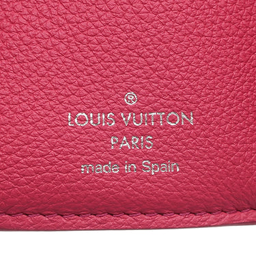 ルイヴィトン LOUIS VUITTON ポルトフォイユ ロック ミニ M67858 ホットピンク カーフ 三つ折り財布 シルバー金具 コンパクト