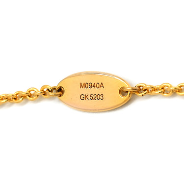 ルイヴィトン LOUIS VUITTON LVフローラグラム M0940A ホワイト×ゴールド GP フェイクパール ブレスレット LVイニシャル モノグラムフラワー