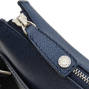 ブルガリ BVLGARI ブルガリ ブルガリ マン メッセンジャーバッグ 39389 ネイビー レザー ショルダーバッグ シルバー金具 紺 ボルドー