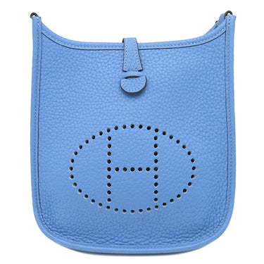 エルメス HERMES エヴリンTPM アマゾン ブルーパラダイス トリヨンクレマンス ショルダーバッグ シルバー金具 青