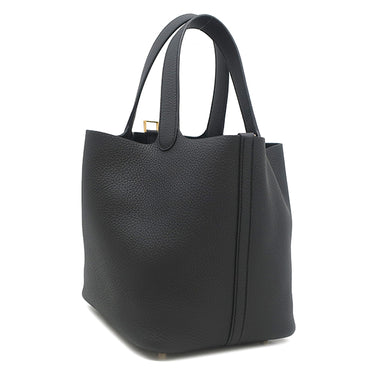 エルメス HERMES ピコタンロックMM ブラック トリヨンクレマンス ハンドバッグ ゴールド金具 新品 未使用 黒 2025年製