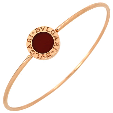 ブルガリ BVLGARI ブルガリ バングル カーネリアン レッド×ピンクゴールド K18PG カーネリアン M ブレスレット AU750 18K PG