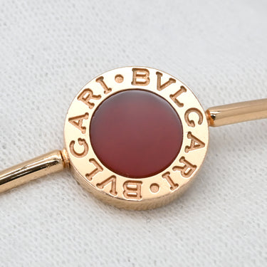 ブルガリ BVLGARI ブルガリ バングル カーネリアン レッド×ピンクゴールド K18PG カーネリアン M ブレスレット AU750 18K PG