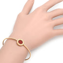 ブルガリ BVLGARI ブルガリ バングル カーネリアン レッド×ピンクゴールド K18PG カーネリアン M ブレスレット AU750 18K PG