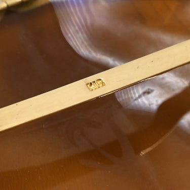ノンブランド NON BRAND カメオ ホワイト×イエローゴールド K18YG シェル ブローチ K18 YG Au750 彫刻 ペンダントトップ シェル 2WAY 貴婦人 横顔