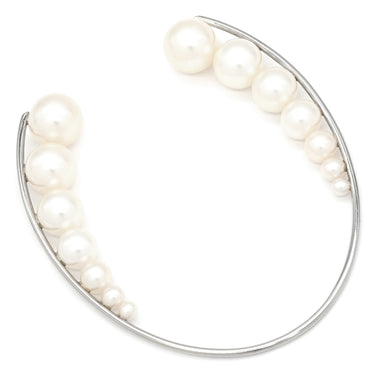 タサキ TASAKI M/G TASAKI パール オープンブレス パールホワイト×シルバー パール PD950 ブレスレット パラジウム メラニー・ジョージャコプロスコラボ 真珠