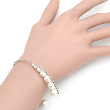 タサキ TASAKI M/G TASAKI パール オープンブレス パールホワイト×シルバー パール PD950 ブレスレット パラジウム メラニー・ジョージャコプロスコラボ 真珠