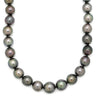 タサキ TASAKI 黒蝶パール 8.0-11.4mm ブラック×ホワイトゴールド ブラックパール（黒蝶真珠） K18WG ネックレス 真珠 18K 750 WG 一連 一重
