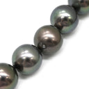 タサキ TASAKI 黒蝶パール 8.0-11.4mm ブラック×ホワイトゴールド ブラックパール（黒蝶真珠） K18WG ネックレス 真珠 18K 750 WG 一連 一重